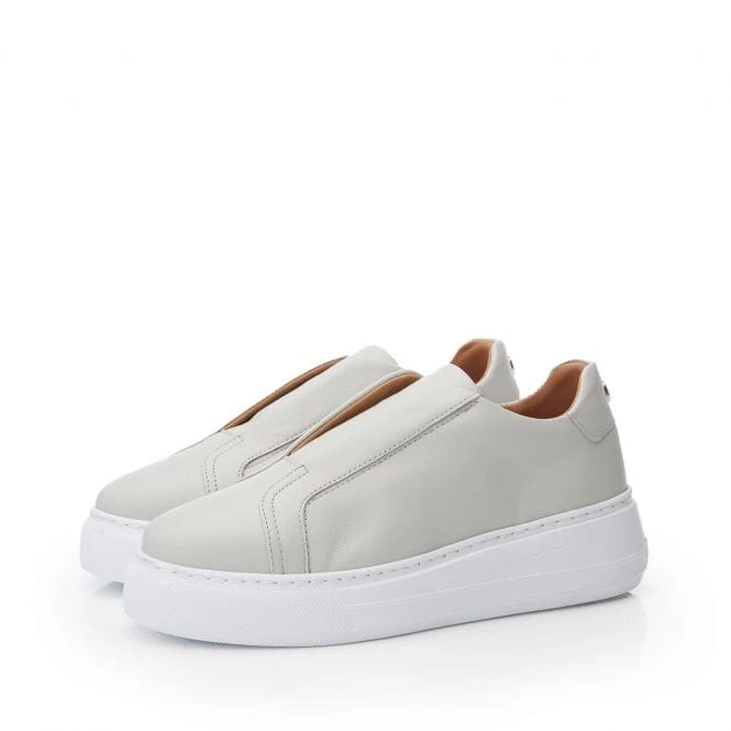 Alber Light Grey Leather 3 Alber Light Grey Leather - Image 3