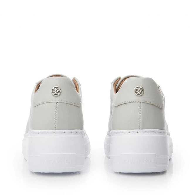 Alber Light Grey Leather 4 Alber Light Grey Leather - Image 4