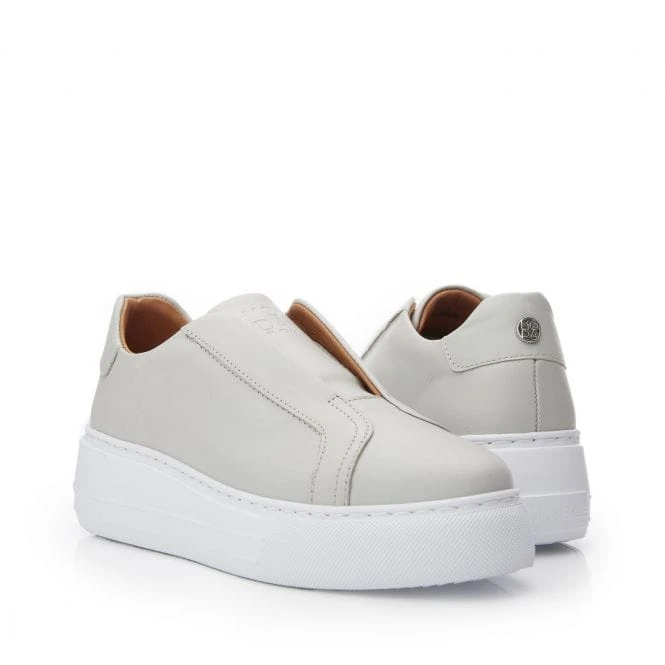 Alber Light Grey Leather 5 Alber Light Grey Leather - Image 5