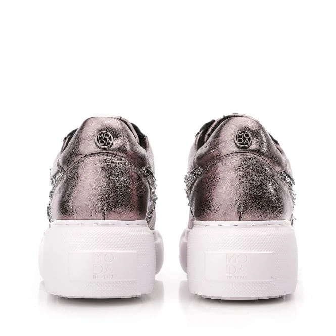 Althea Pewter Leather 4 Althea Pewter Leather - Image 4