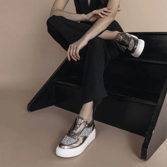 Althea Pewter Leather 2 Althea Pewter Leather - Image 2