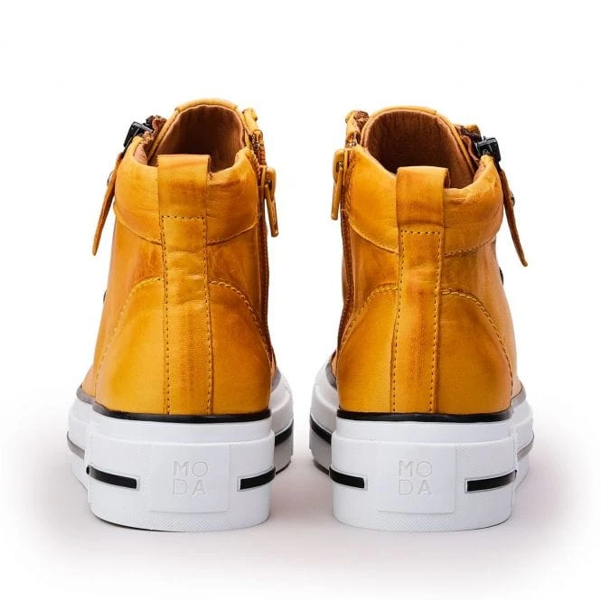 Annaken Mustard Leather 3 Annaken Mustard Leather - Image 3