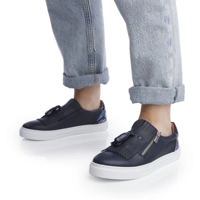 Aoife Navy Leather 2 Aoife Navy Leather - Image 2