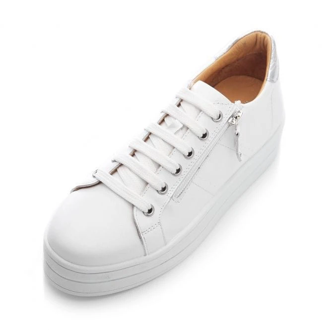 B.Glazie White - Silver Leather 3 B.Glazie White - Silver Leather - Image 3