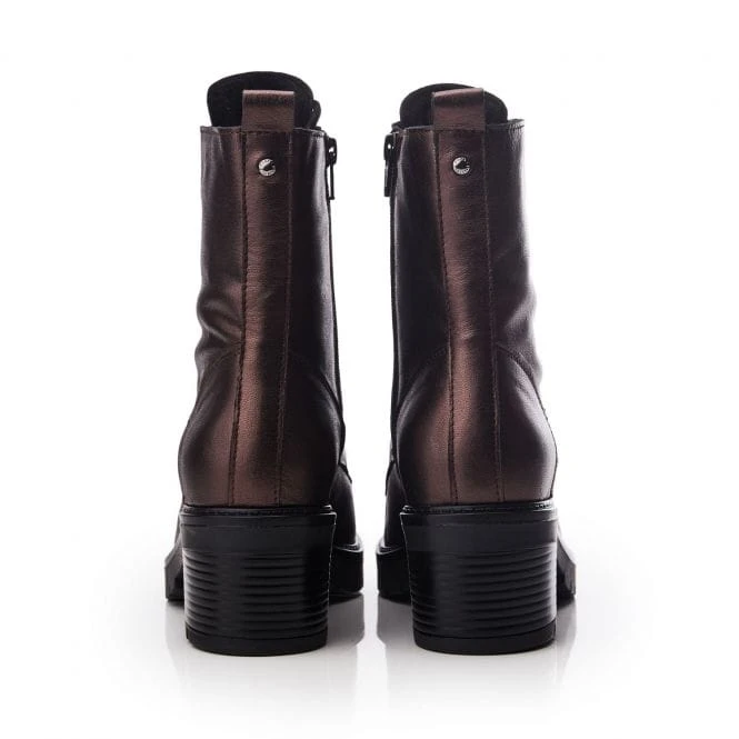 Bellzie Pewter Metallic Leather 3 Bellzie Pewter Metallic Leather - Image 3