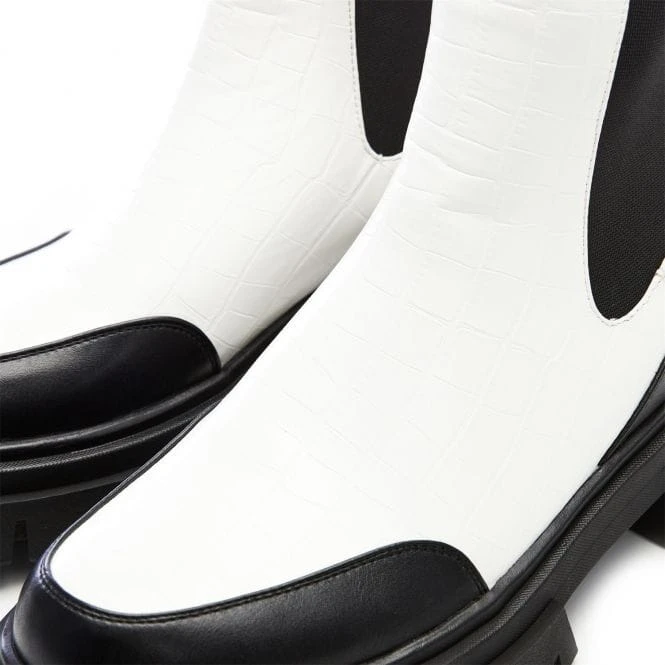 Berra White Patent Mocc Croc 5 Berra White Patent Mocc Croc - Image 5