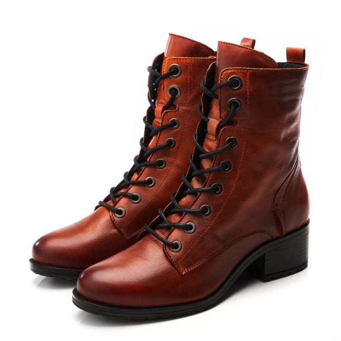 Bezzie Dark-Orange Leather 2 Bezzie Dark-Orange Leather - Image 2