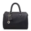 Bowler Bag Black Leather