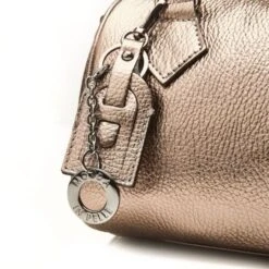 Bowlette Bag Pewter Metallic Leather -Gabor Sales Store bowlette bag pewter metallic leather p13808 92254 medium