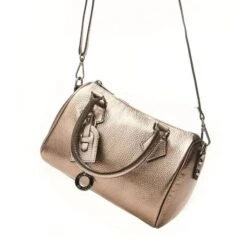 Bowlette Bag Pewter Metallic Leather -Gabor Sales Store bowlette bag pewter metallic leather p13808 92255 medium