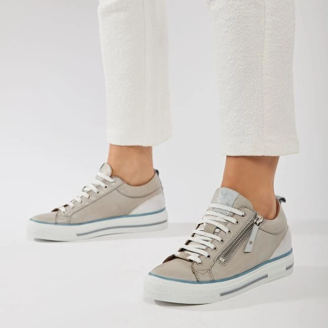 Brayleigh Light Grey Leather 3 Brayleigh Light Grey Leather - Image 3