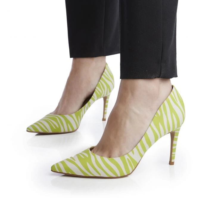 Cabaret Lime Zebra Nubuck 2 Cabaret Lime Zebra Nubuck - Image 2