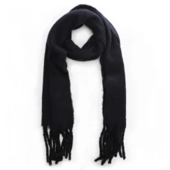 Carrie Scarf Black Textile