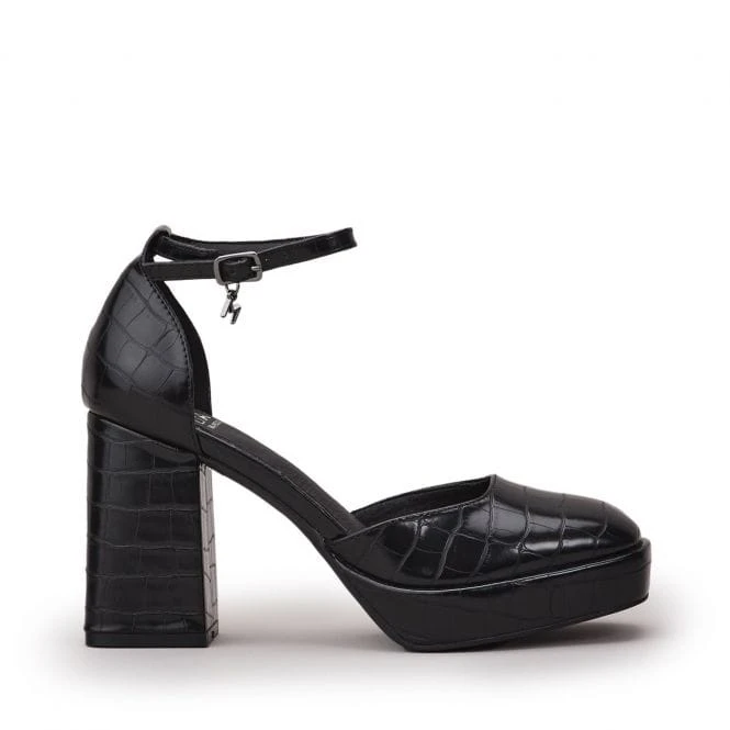 Carrlie Black Patent Mocc Croc 1 Carrlie Black Patent Mocc Croc