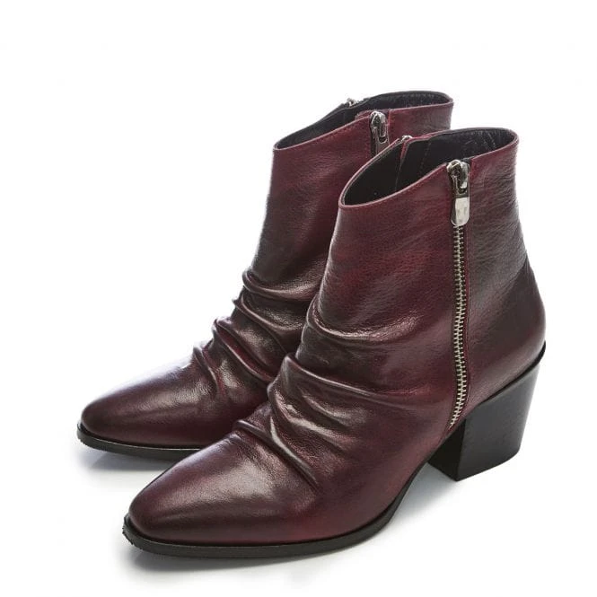 Coralie Burgundy Leather 2 Coralie Burgundy Leather - Image 2