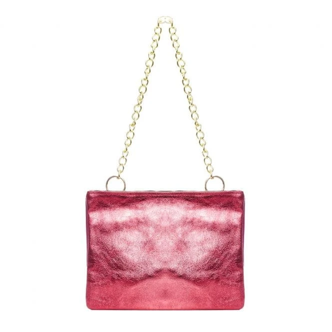 Dani Bag Fuschia Metallic Leather 1 Dani Bag Fuschia Metallic Leather