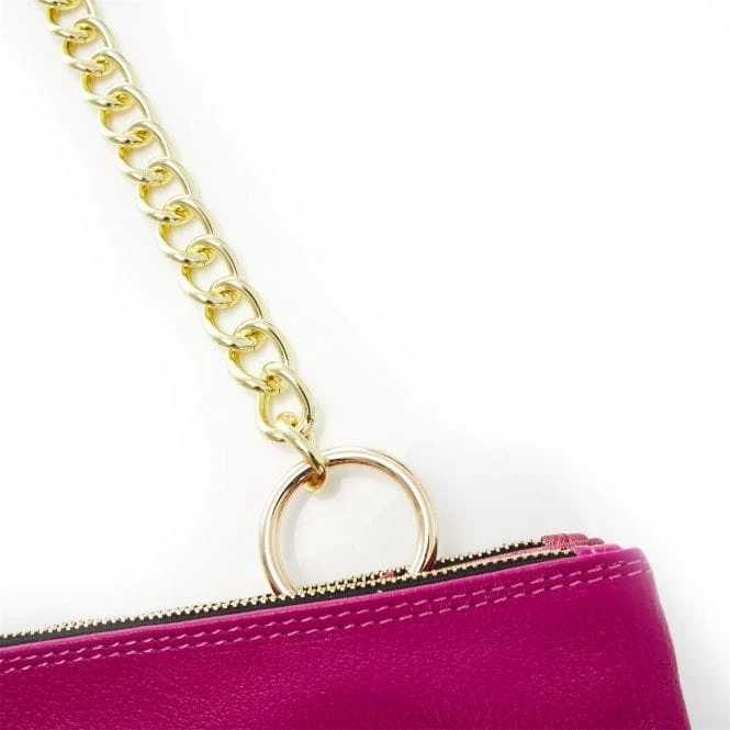 Dani Bag Fuschia Metallic Leather 3 Dani Bag Fuschia Metallic Leather - Image 3
