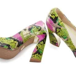 Darlene Lime Green Snake Print Leather -Gabor Sales Store darlene lime green snake print leather p12666 83322 medium