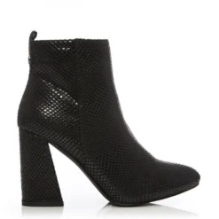 Delfie Black Snake Print