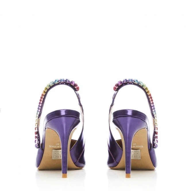 Divah Purple Metallic Leather 4 Divah Purple Metallic Leather - Image 4