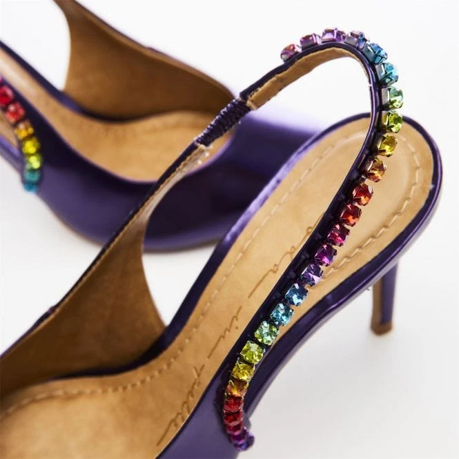 Divah Purple Metallic Leather 5 Divah Purple Metallic Leather - Image 5