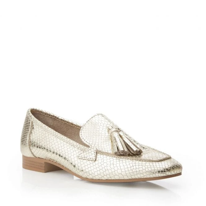 Elmo Gold Snake Print Leather 6 Elmo Gold Snake Print Leather - Image 6