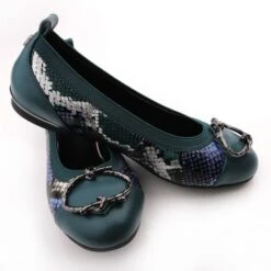 Fairy Teal Snake Print Leather -Gabor Sales Store fairy teal snake print leather p13477 89313 medium