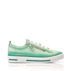Filicia Light Green Leather