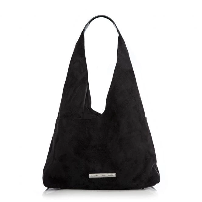 Glamslouchbag Black Alcantara 2 Glamslouchbag Black Alcantara - Image 2