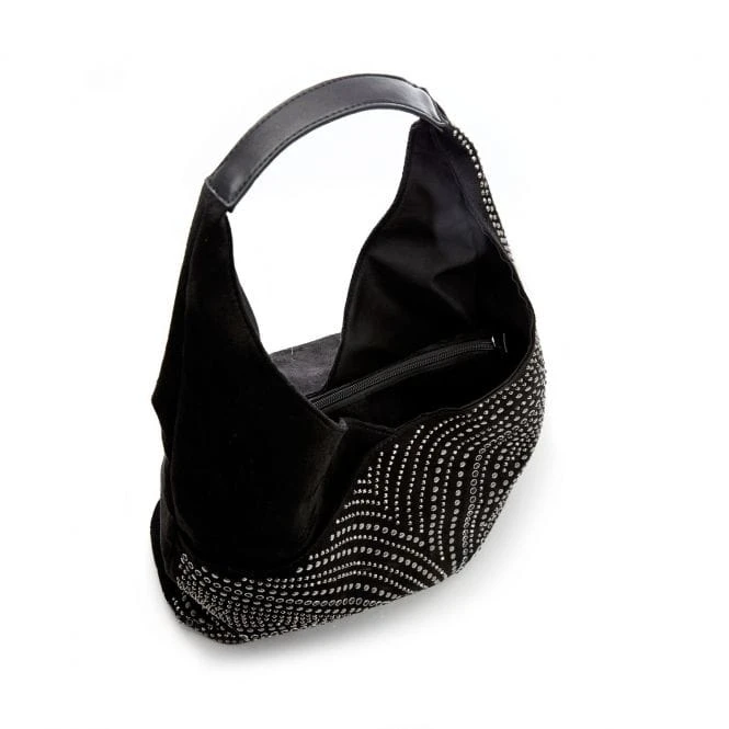 Glamslouchbag Black Alcantara 4 Glamslouchbag Black Alcantara - Image 4