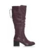 Gloriia Burgundy Leather