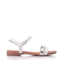 Hevels White - Silver Leather