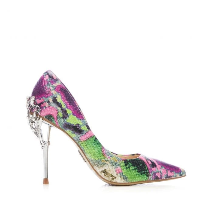 Illari Purple Snake Print Leather 1 Illari Purple Snake Print Leather