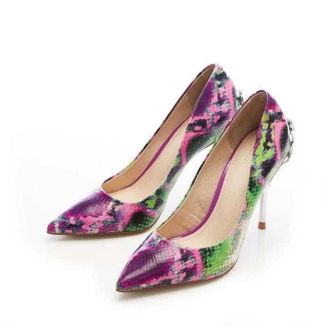 Illari Purple Snake Print Leather 4 Illari Purple Snake Print Leather - Image 4