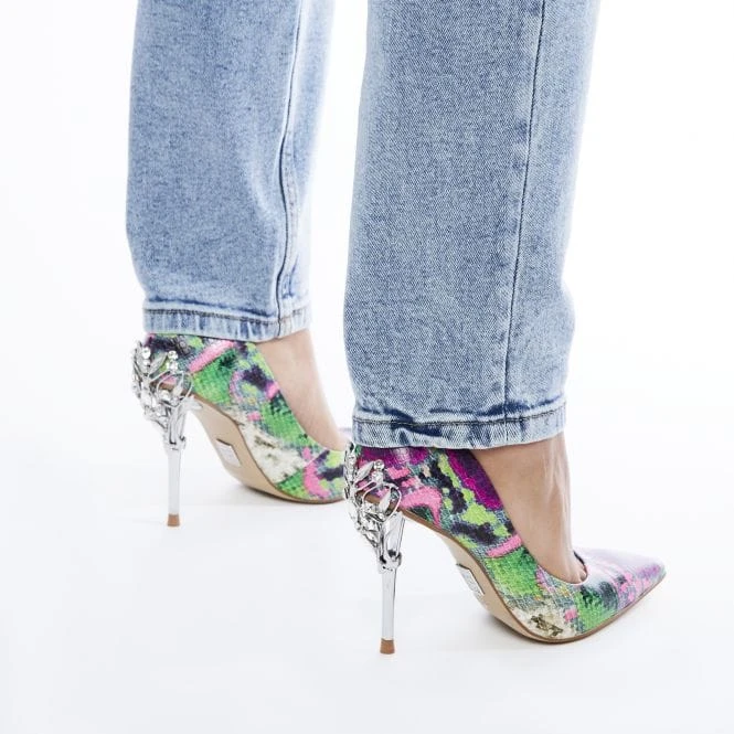 Illari Purple Snake Print Leather 3 Illari Purple Snake Print Leather - Image 3