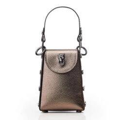 Joie Bag Pewter Metallic Leather