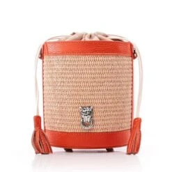 Kendall Bag Orange Raffia