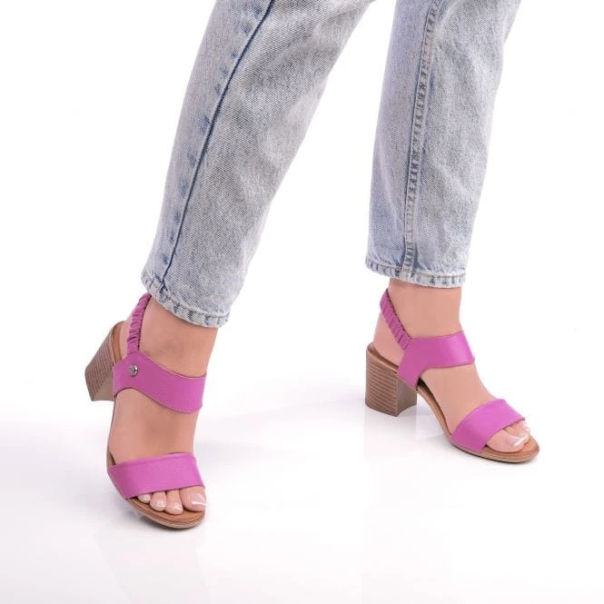 Laina Fuschia Leather 2 Laina Fuschia Leather - Image 2