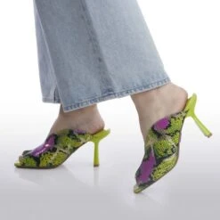 Laryssa Lime Green Snake Print Leather -Gabor Sales Store laryssa lime green snake print leather p12657 87297 medium