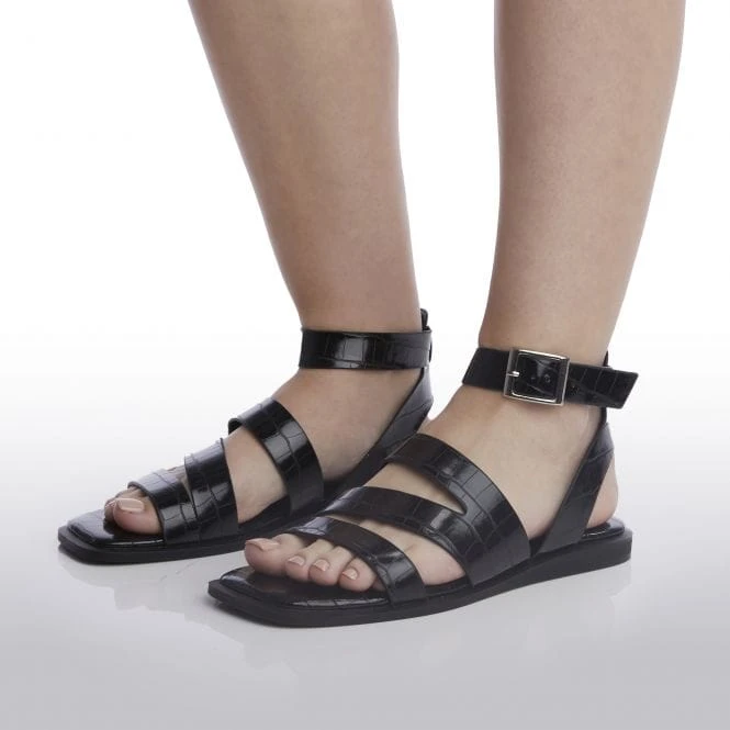 Oasis Black Patent Mocc Croc 2 Oasis Black Patent Mocc Croc - Image 2