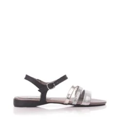 Olen Black Silver Leather