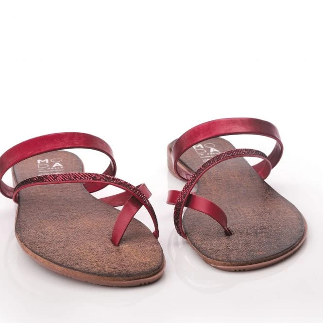 Olia Red Leather 4 Olia Red Leather - Image 4