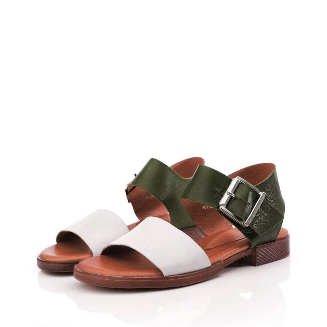 Opana White-Green Leather 2 Opana White-Green Leather - Image 2