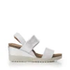 Piatini White - Silver Leather
