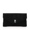 Rochelle Clutch Black Alcantara