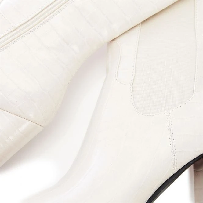 Sammantha Cream Patent Mocc Croc 5 Sammantha Cream Patent Mocc Croc - Image 5