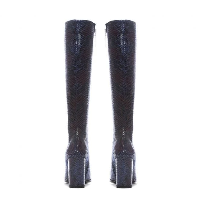 Sammantha Navy Snake Print 6 Sammantha Navy Snake Print - Image 6