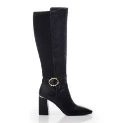 Saretta Black Snake Print