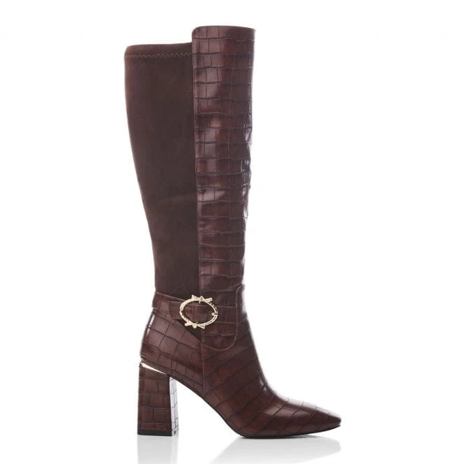 Saretta Brown Patent Mocc Croc 1 Saretta Brown Patent Mocc Croc