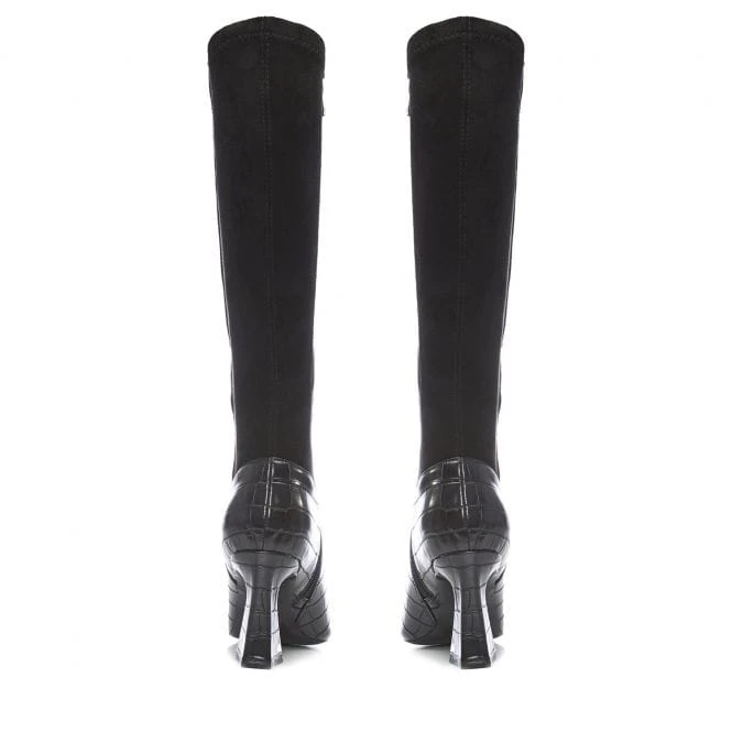 Sarisa Black Patent Mocc Croc 3 Sarisa Black Patent Mocc Croc - Image 3